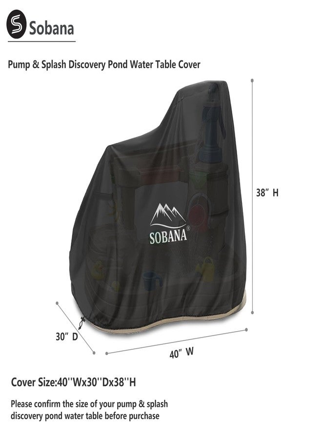 Sobana Kids Water Table Cover for Step 2 Pump & Splash Discovery Pond Water Table,Waterproof Dust Proof Anti-UV Outdoor Kids Water Sensory Table Pool Cover,Cover only - Image 2