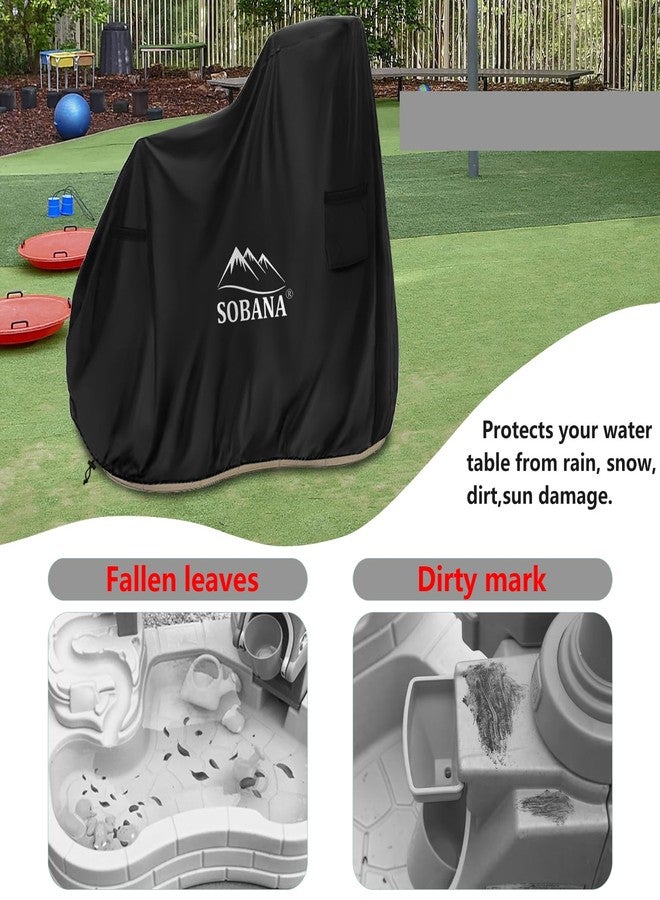Sobana Kids Water Table Cover for Step 2 Pump & Splash Discovery Pond Water Table,Waterproof Dust Proof Anti-UV Outdoor Kids Water Sensory Table Pool Cover,Cover only - Image 4