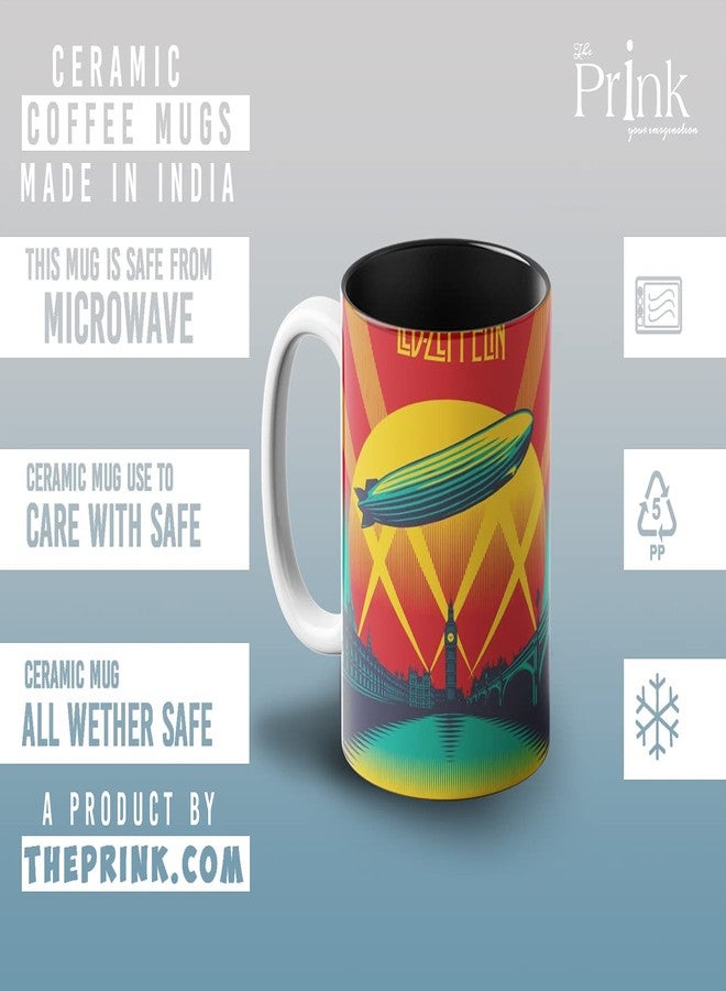 Prink Led Zeppelin Coffee Mug with Print | Rock Band Printed Tea Mug | Gift for Friends |330ml, Microwave & Dishwasher Safe - Image 4