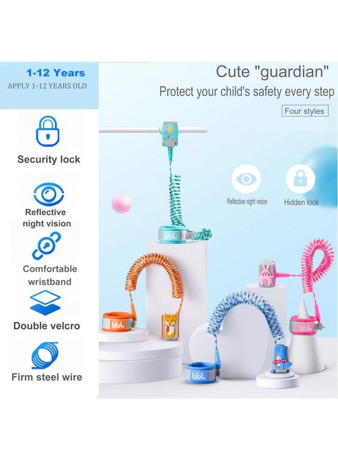 WSZCML Anti Lost Wrist Link Wszcml Toddler Safety Leash With Key Lock Reflective Child Walking Harness Rope Leash For Kids/Babies (Cyan 2M/6.56 Ft) - Image 3