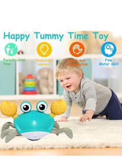 YUNSYE Green Crab Toy Crawling Crab Baby Toys Infant for 3-12 Boy Girl with Learning Crawl System Music for 0-36 Months Walking Toddler Birthday Gift  - Image 3