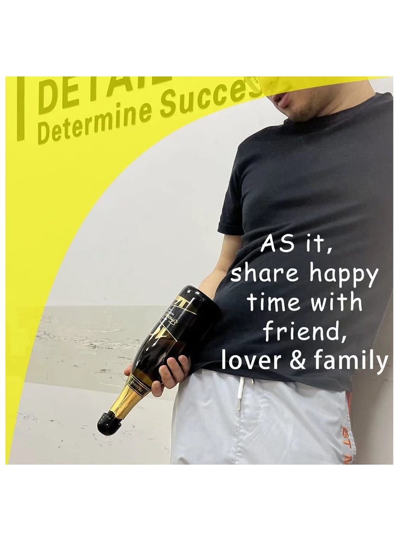 Excefore سدادات شمبانيا 3 عبوات سوداء، سدادات شمبانيا مانعة للتسرب، سدادة زجاجة شمبانيا احترافية، حافظ على تازة الشمبانيا مثالية للشمبانيا، كافا، بروسيكو والنبيذ الفوار - Image 4