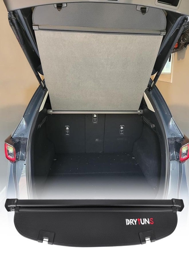Drytuns Cargo Cover for Mazda CX5 2017-2025 Trunk Cover Retractable for 17-25 Mazda CX5 | Cargo Cover for 2025 Mazda CX5 Accessories | Anti-Peeping Privacy Shade Security Shield | Carbon Fiber Leather - Image 1