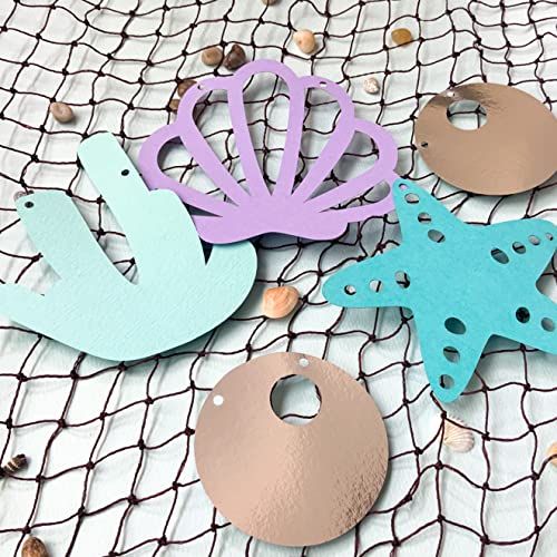 Pinfliers Under The Sea, Ocean, Mermaid Theme Birthday Decorations/3rd Bday Décor Items for Girls/Pastel Paper Bunting Flags for Decoration, Banner,Streamers,Pennants/Kids Wall, Backdrop/18 pcs/ 67 in - Image 5