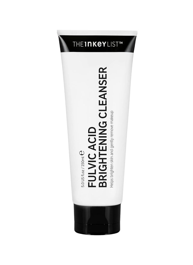 The Inkey List The INKEY List Fulvic Acid Brightening Cleanser, Gel Face Cleanser Gently Exfoliates and Removes Makeup, Improves Uneven Skin Tone, 5.07 fl oz 