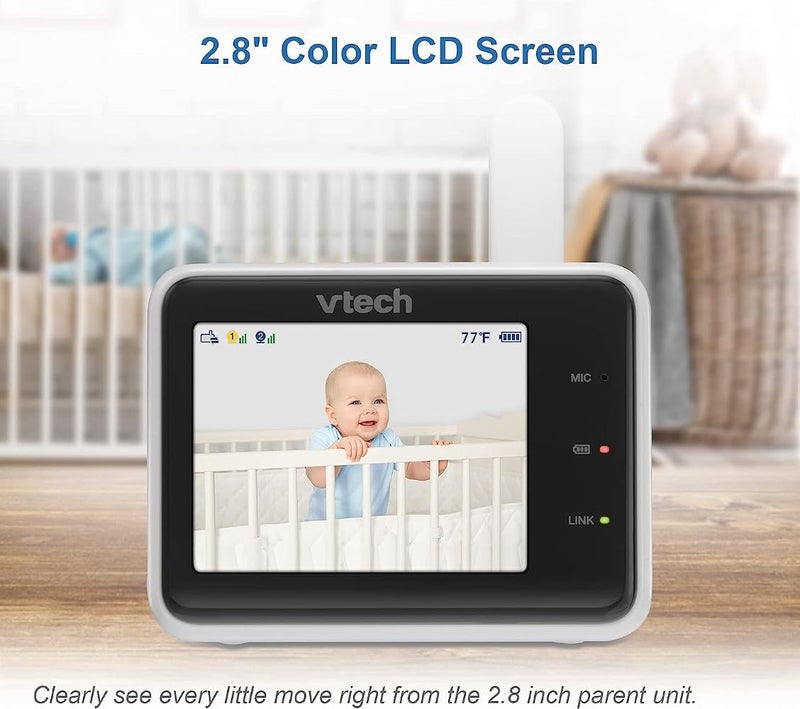 في تك مراقب فيديو ذكي من Vtech بدقة 1080p وشاشة 2.8 بوصة مزود بواي فاي وإمكانية الوصول عن بعد - Image 4