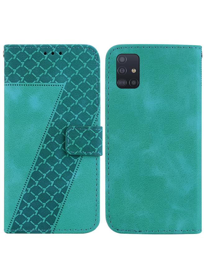 اس-توب جراب لهاتف Samsung Galaxy A51 5G، جراب جلدي منقوش على شكل سبعة أشكال - Image 1