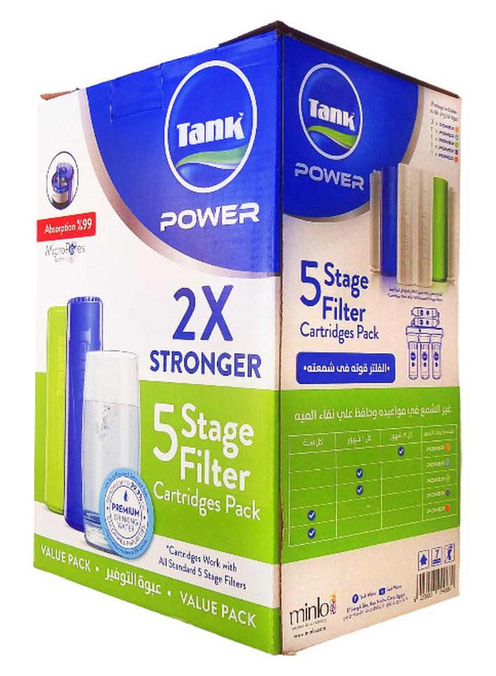 تانك عبوة شمع فلتر تانك باور 5 مراحل - 6 خراطيش - Image 1