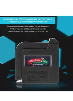 KASTWAVE Battery Tester, Multi Purpose Household Battery Load Tester Checker, Universal Battery Checker Meter for AA/AAA/C/D/9V/1.5V Small Button Cell Batteries 12 V Lantern Cells & More (Black)  - Image 4