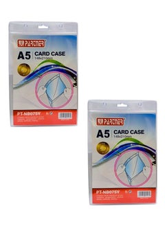 PARTNER A5 size transparent hard PVC used for documents up to 148 x 210mm or 5.8 x 8.3 inch. Perfect for picture, certificate, drawing and more  - Image 1