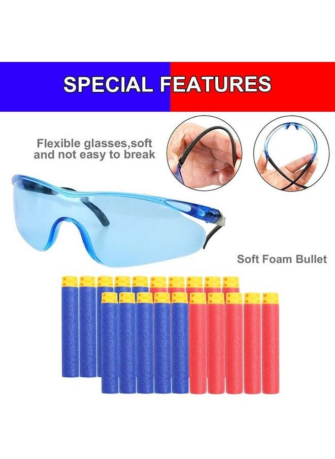 POKONBOY - Party Supplies Compatible With Nerf Guns 16 Sets Kids Birthday Party Favors For Blaster Gun War Party Supplies With Face Masks Refill Darts Tactical Glasses - Image 1