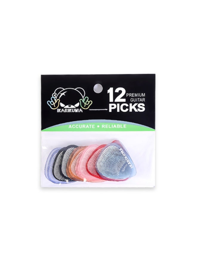 IKARIKUMA IKARIKUMA 12Pcs Guitar Picks – Teardrop Style, Bear Logo, Macaron Series (KGP-FLA04) - Image 3