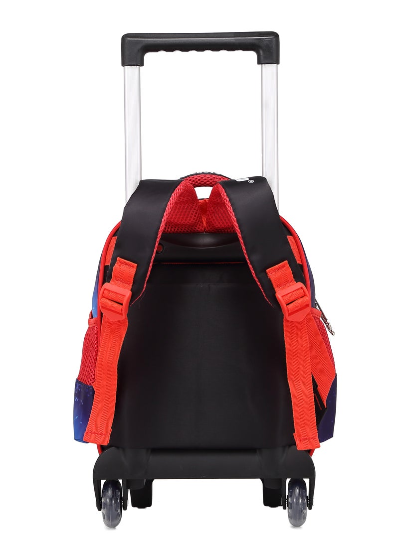 Stargold Baby Backpack 3Pcs For Baby Boys 1 lunch 1 Pencil Box And 1 Bag With Adjustable Strap For School 2 Wheels 12 Inch  - Image 3