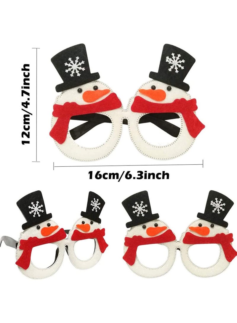 Holiday Decoration Clothing Glasses Set Hat Headband Suitable for Holiday Party Clothing Accessories Christmas（A） - Image 3