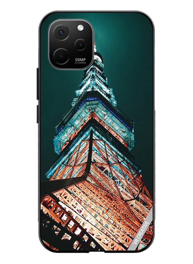 VR CREATIVE Protective Case Cover For Huawei Nova Y61 Tokyo Tower Design Multicolour - Image 1