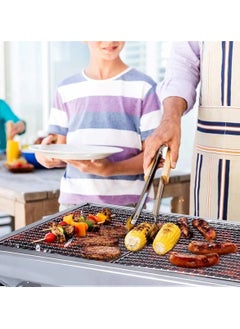 Generic Large Portable Stainless Steel BBQ Grill 48x28x57 cm Silver  - Image 4