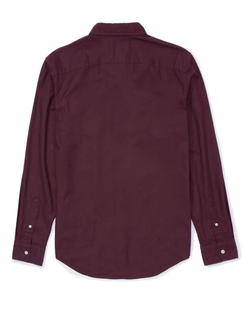 American Eagle  AE Slim Fit Flex Oxford Button-Up Shirt for Men | Best Price UAE