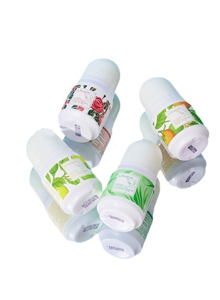 Kormesic 4-Pack Roll-On Deodorant Set (Aloe, Orange, Sweet Lemon, Rose) 50g Each - Refresh & Soothe - Image 1