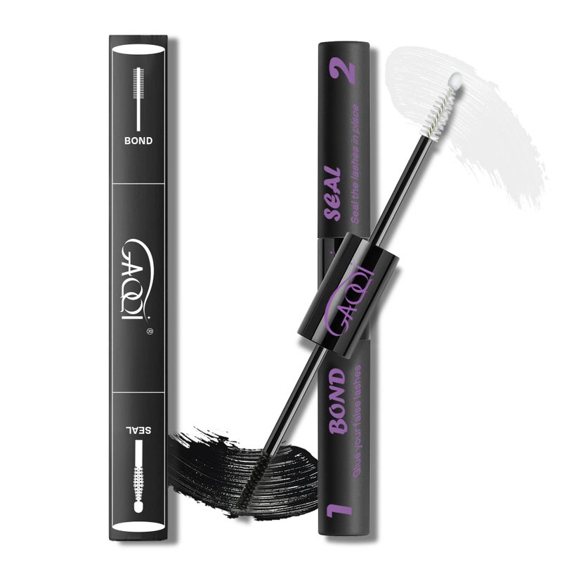 GAQQI Lash Cluster Glue, Lash Bond and Seal Waterproof Eyelash Glue for Eyelash Clusters, Strong Hold Adhesive for DIY Use, Latex-Free Safe Formula - Image 1