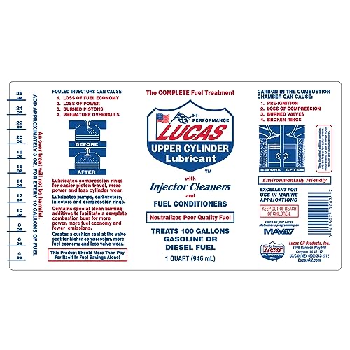 Lucas Oil 10003 Fuel Treatment - 1 Quart - Image 3