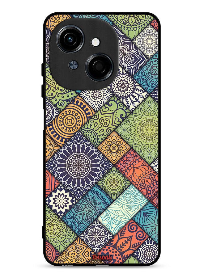 Tolwak Tecno Spark Go 1 4G Protective Case Cover Mandala Pattern - Image 1