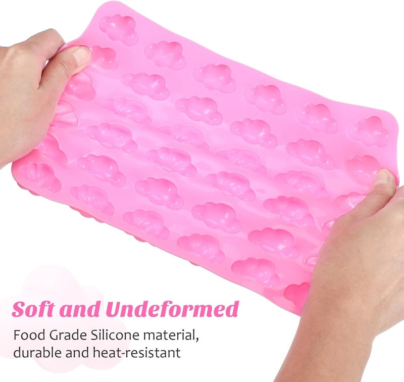 36-cavity Cloud Silicone Mold Small Pink Multi-function Jelly Candy Mold for DIY Cake Baking Supplies Household Use - Image 4