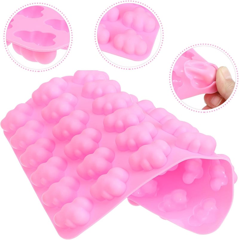 36-cavity Cloud Silicone Mold Small Pink Multi-function Jelly Candy Mold for DIY Cake Baking Supplies Household Use - Image 3