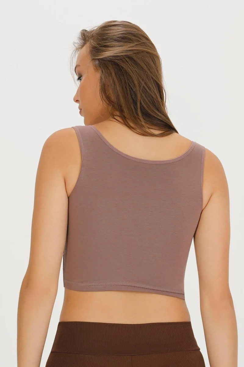 سينسو Women's Thick Strap Crop Bustier - CROP130