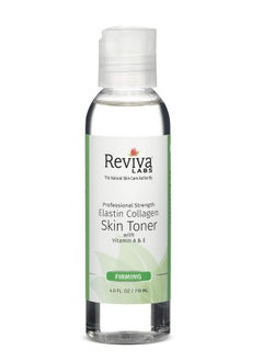 Reviva Labs Elastin Collagen Skin Toner with Vitamin A, Vitamin E | Reviva Labs | for Dry Skin, Aging Skin, Alcohol Free, Restores pH and Firms and Tones Skin's Appearance 