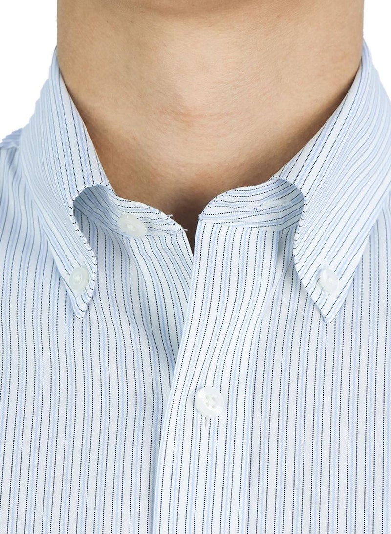 GIORDANO Men's Wrinkle-Free Long Sleeve Cotton Oxford Shirt - Image 3