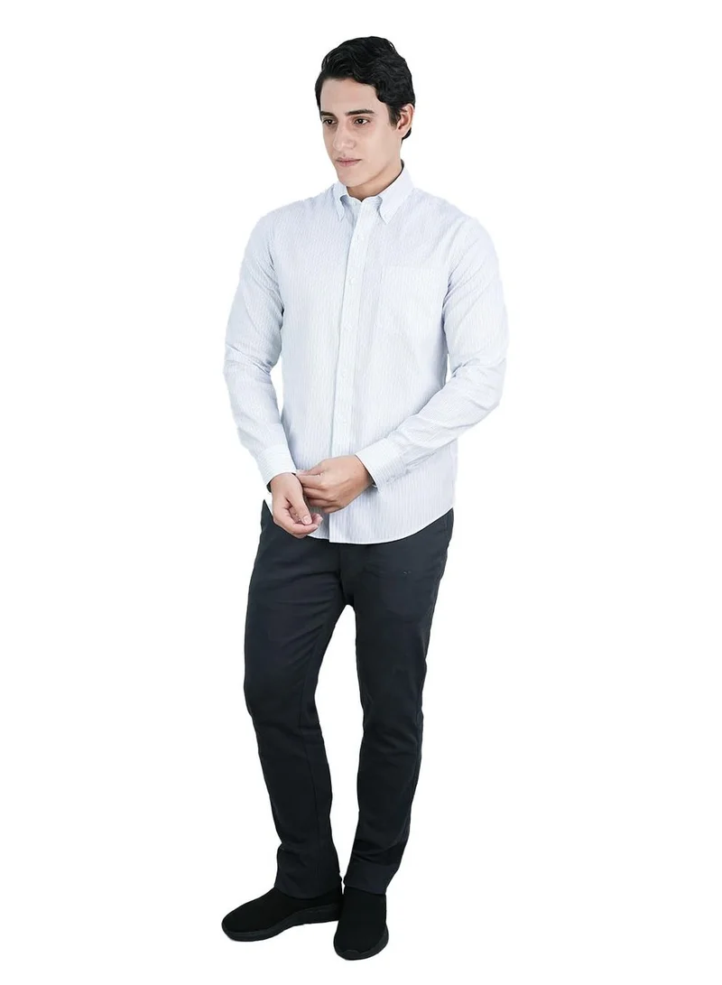 جيوردانو قميص أكسفورد قطني بأكمام طويلة مقاوم للتجاعيد للرجال