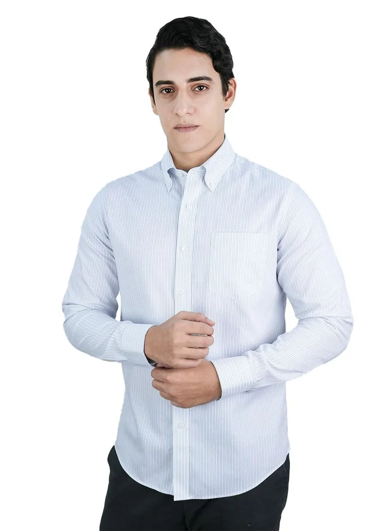 Men's Wrinkle-Free Long Sleeve Cotton Oxford Shirt