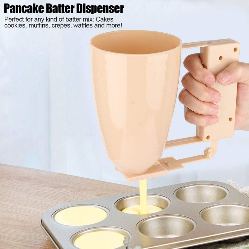 Tnfeeon Dispenser Tool, Batter Dispenser Household Cupcake Pancake Plastic for Home - Image 2