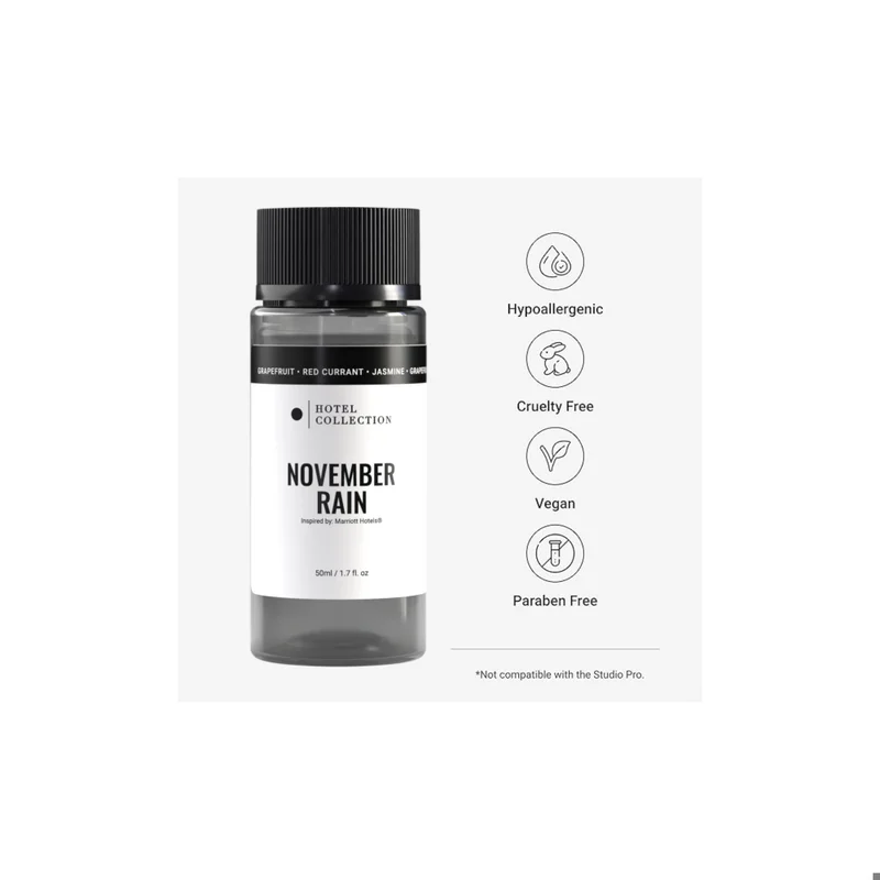 Hotel Collection November Rain Fragrance Oil Blend - Hotel Inspired for Luxury Essential Oil Diffusers - Aromatherapy Scent Diffuser Oil - Grapefruit, Orange, and Jasmine - 50 mL, 1.7 fl oz