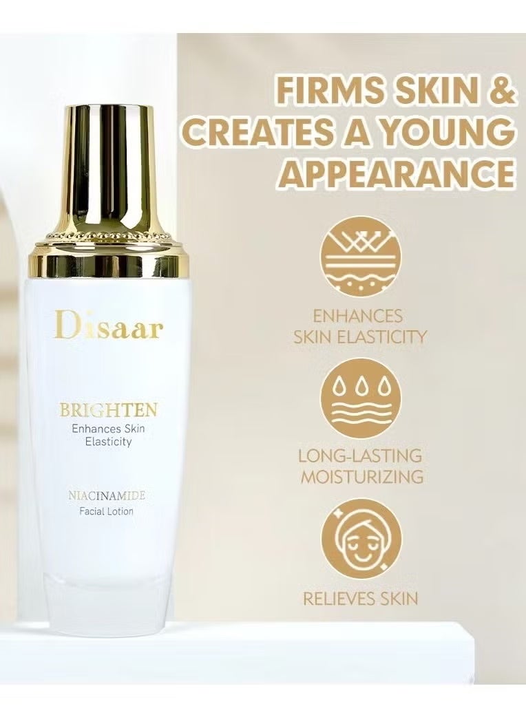 Disaar Niacinamide Brightening Lotion For Face, Improve Skin Tone, Boost Elasticity, Ultra Hydrating Cream, Fast Absorbing Texture, Radiant Glow Enhancer For Healthy, Clear, Moisturized Skin - Image 4