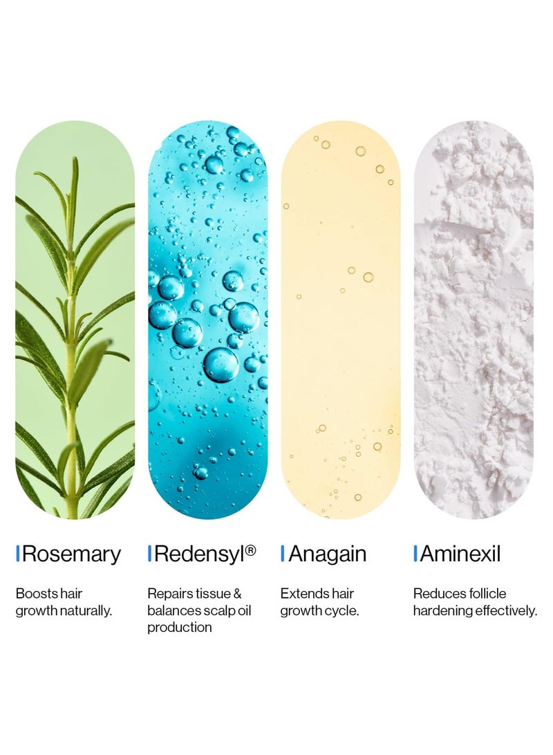 Bodywise 3% Rosemary Hair Growth Serum Roll On 3% Redensyl 2% Aminexil & 2% Anagain Thicker And Stronger Hair Prevents Hair Fall And Stimulates Follicles 25ml - Image 4