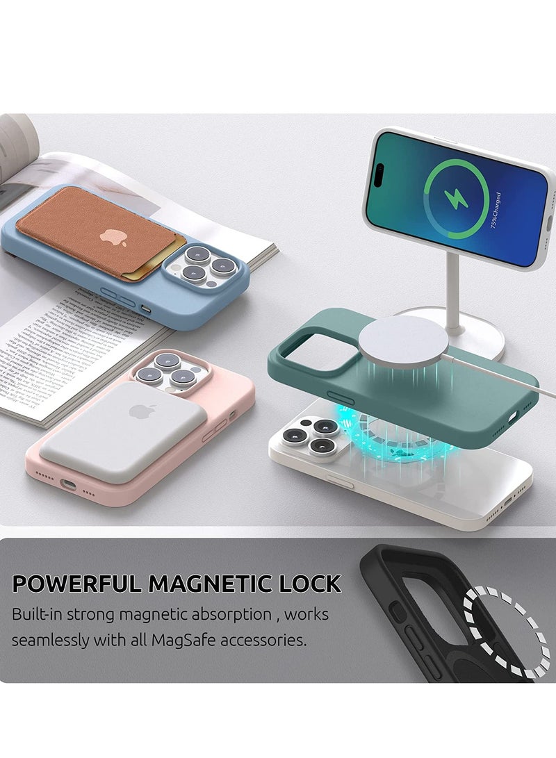 Magnetic Case Designed for iPhone 14 Pro Max Case 6.7 inch (2022), Compatible with MagSafe, Liquid Silicone Phone Case for iPhone 14 Pro Max, Black - Image 4