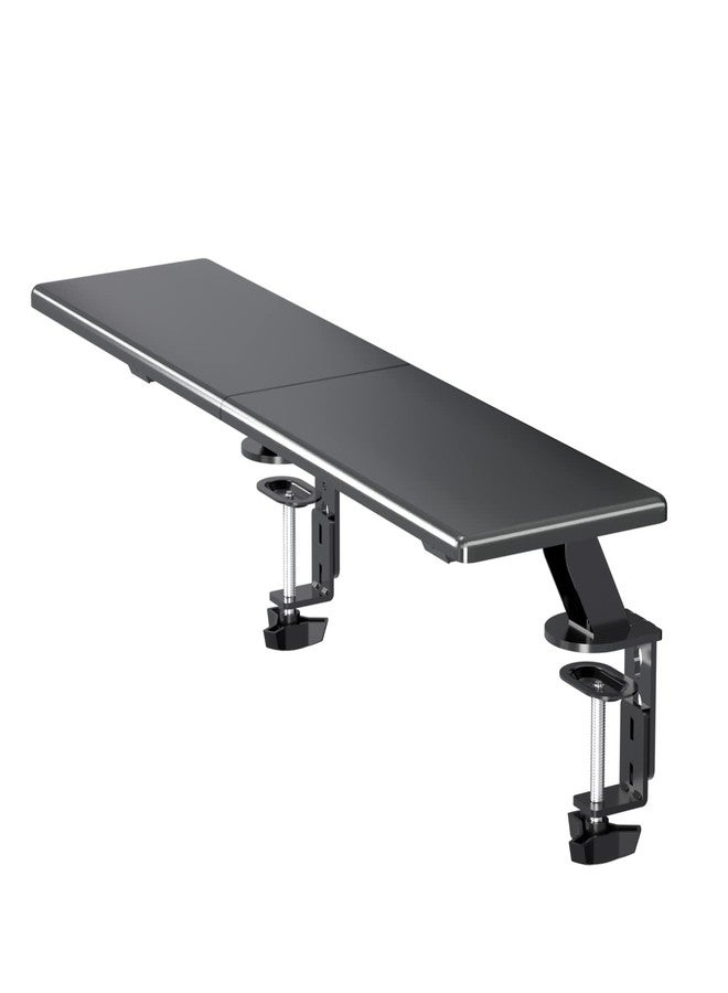 suptek Monitor Stand Riser for Computer,Laptop,Printer, Notebook and All Flat Screen Display with Black Clamp-on Desk Organizer (DSF2) - Image 1