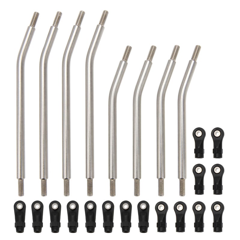 MEUS Racing 318 Wheelbase Stainless Steel Links Set for 1/10 Axial Capra 1.9 UTB RC Crawlers (318mm) - Image 1