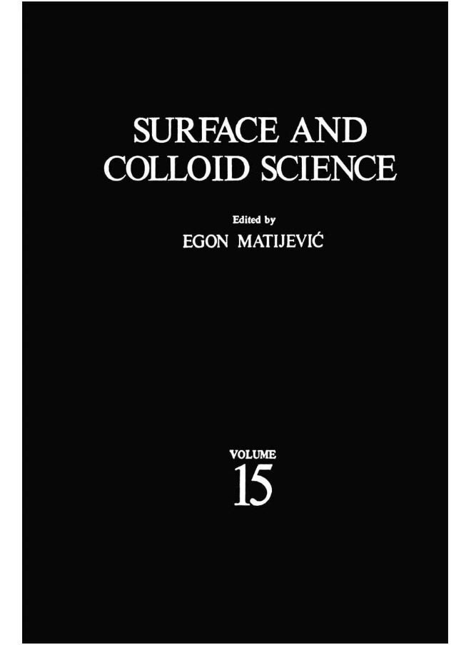 Surface and Colloid Science 