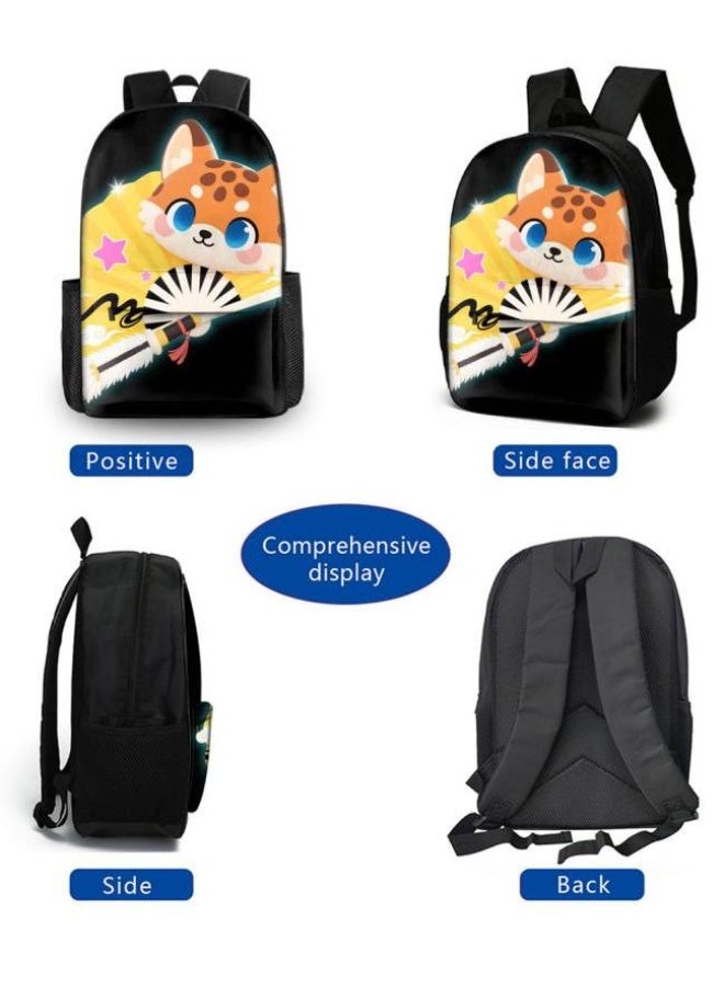 Bright Li Fire Fashion is unlimited! Cartoon bag three-piece set, suitable for a variety of scenes for students and teenagers (available for students, children, friends on outings, mountain climbing, schooling, etc.) - 117 - Image 3