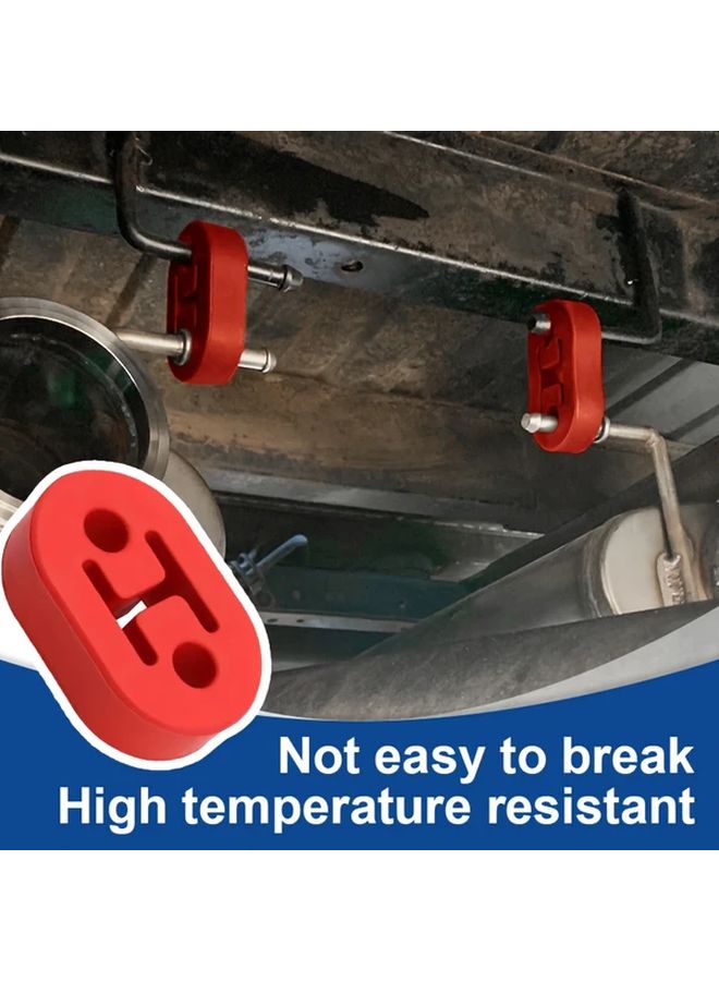 2pcs Black Heavy Duty Rubber Exhaust Hanger Bushings High Temperature Resistant - Image 5