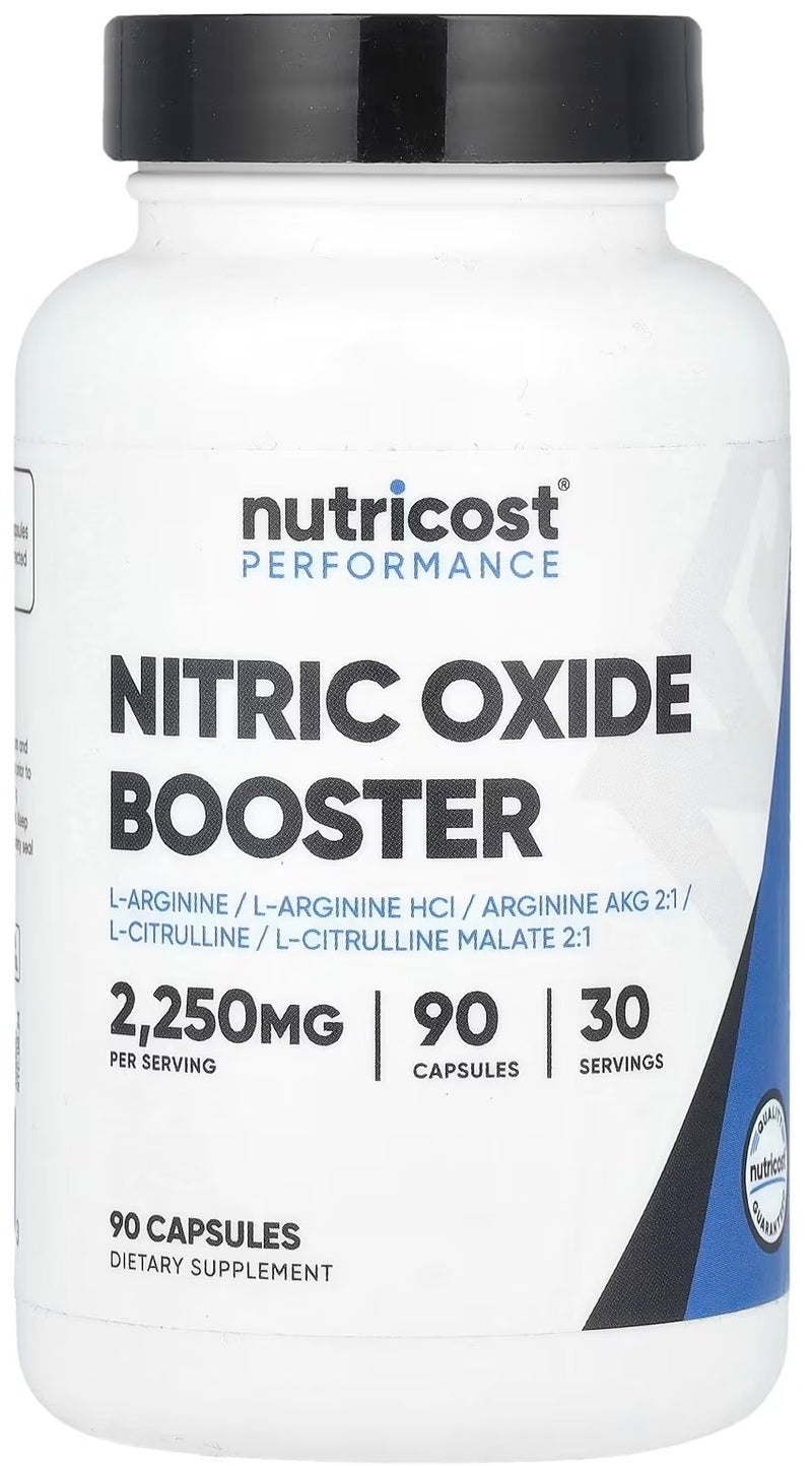 Nutricost, Performance, Nitric Oxide Booster, 90 Capsules - Image 1