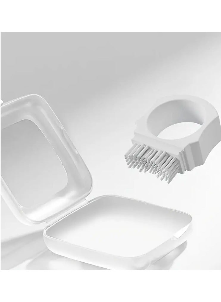 جلوسكي فرشاة أسنان سيليكون مدمجة مع غطاء واقي شعارات ناعمة للعناية الفموية اللطيفة مثالية للبالغين - Image 3