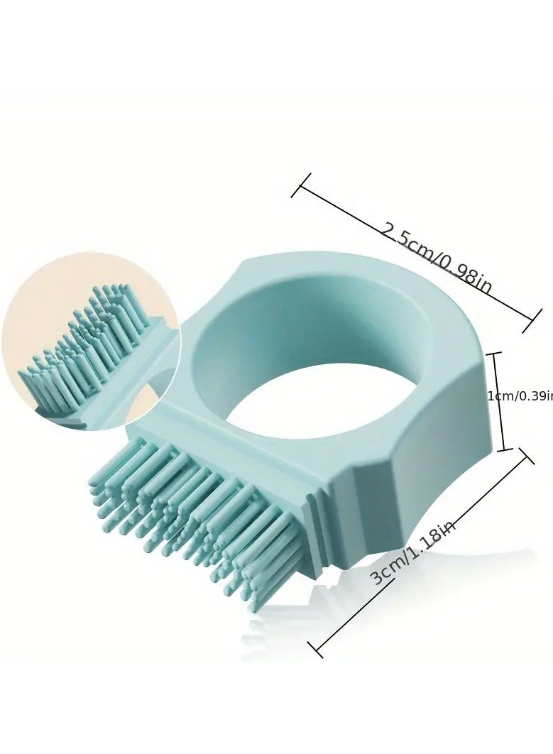 جلوسكي فرشاة أسنان سيليكون مدمجة مع غطاء واقي شعارات ناعمة للعناية الفموية اللطيفة مثالية للبالغين - Image 5