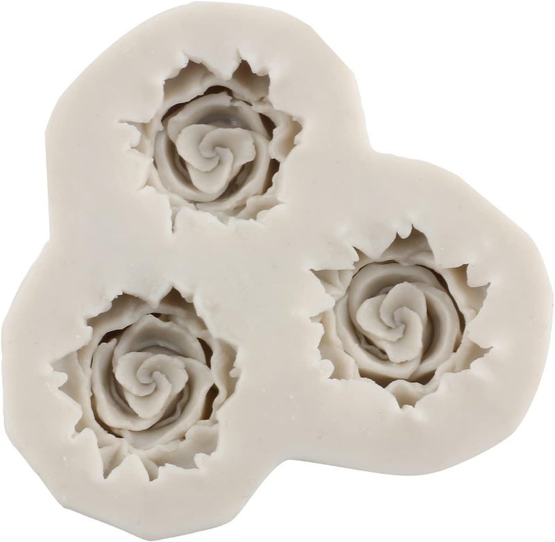 Sijiangmold Rose Flower Candy Mold Leaf Fondant Molds Peony Flowers Silicone Molds For Cake Decorating Cupcake Topper Candy Chocolate Gum Paste Set Of 4 - Image 5