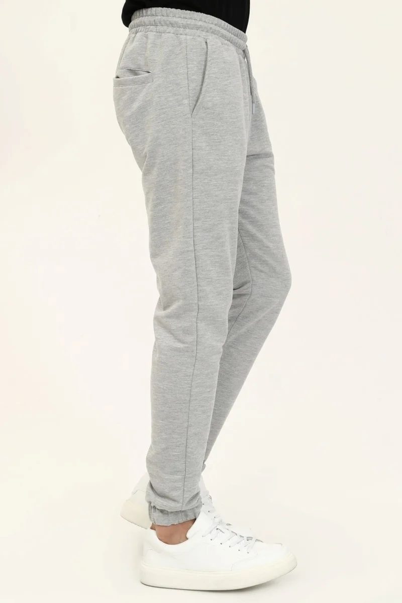 Defy's Men's Fleto Pocket Detailed Jogger Gray Melange - M