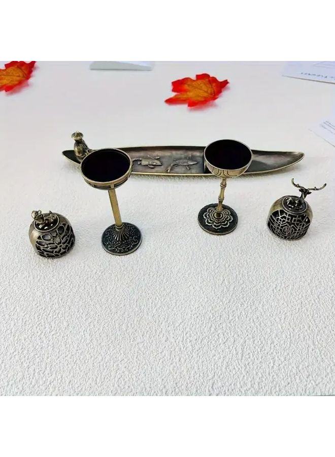 Fisherman Fishing Style Cast Iron Incense Burner with Fish Design for Meditation Holiday Gifts - Image 2