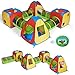 UTEX 8 in 1 Pop Up Children Play Tent House with 4 Tunnel 4 Tents for Boys Girls Babies and Toddlers for Indoor and Outdoor Use - Image 4