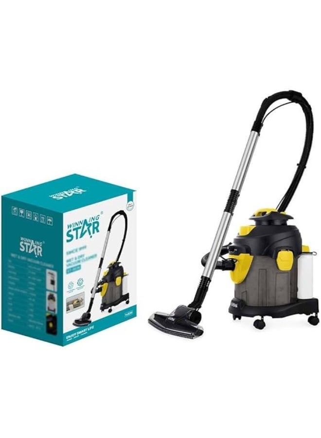 Winning Star 2 in 1 Wet & Dry Vacuum Cleaner/High Suction /15 L Dust Bag/3.5L Solution Tank/1400W-ST-5036 - Image 2